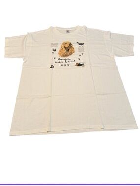 American Cocker Spaniel Graphic Tee - White